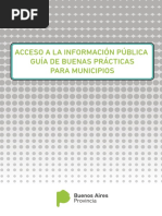 Acceso A La Información Pública. Guía de Buenas Prácticas para Municipios