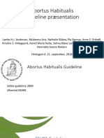 Abortus Habitualis Guideline Præsentation