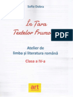 In Tara Textelor Frumoase. Limba Romana - Clasa 4 - Sofia Dobra