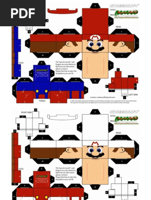 Mario Bross Papercraft