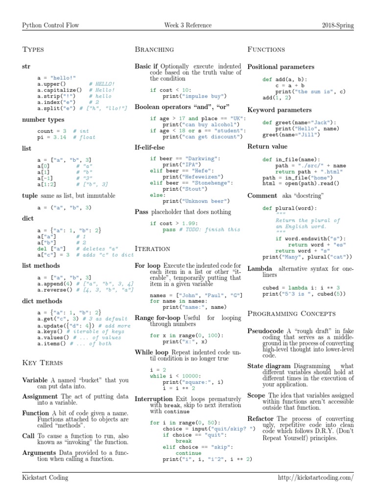 Python Kickstart PDF Computer Programming Software Engineering