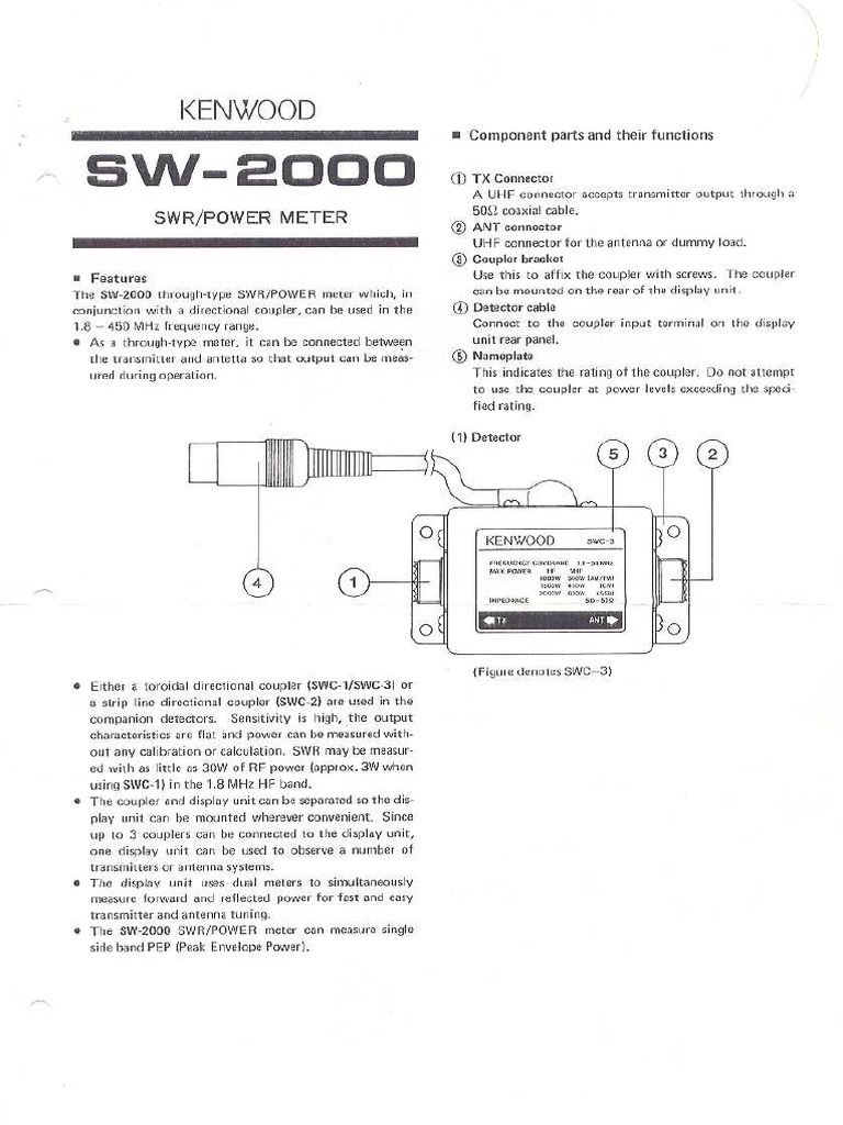 Kenwood SW-2000 | PDF