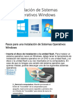 Instalación de Sistemas Operativos Windows