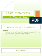 Basic Concepts of Marketing