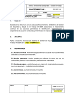 PRC-SST-018 Procedimiento Acción Correctiva, Preventiva y de Mejora PDF