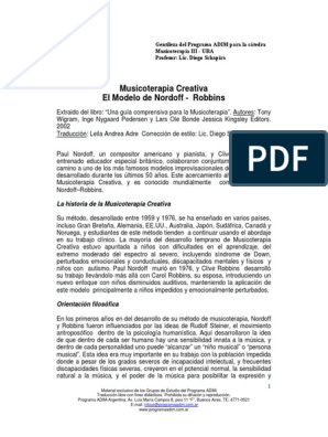 Nordoff Robbins Wigram PDF | PDF | Piano | Sicología