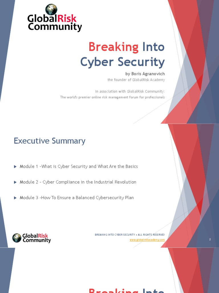 Breaking Into Cyber Security PDF | PDF | Computer Security | Security