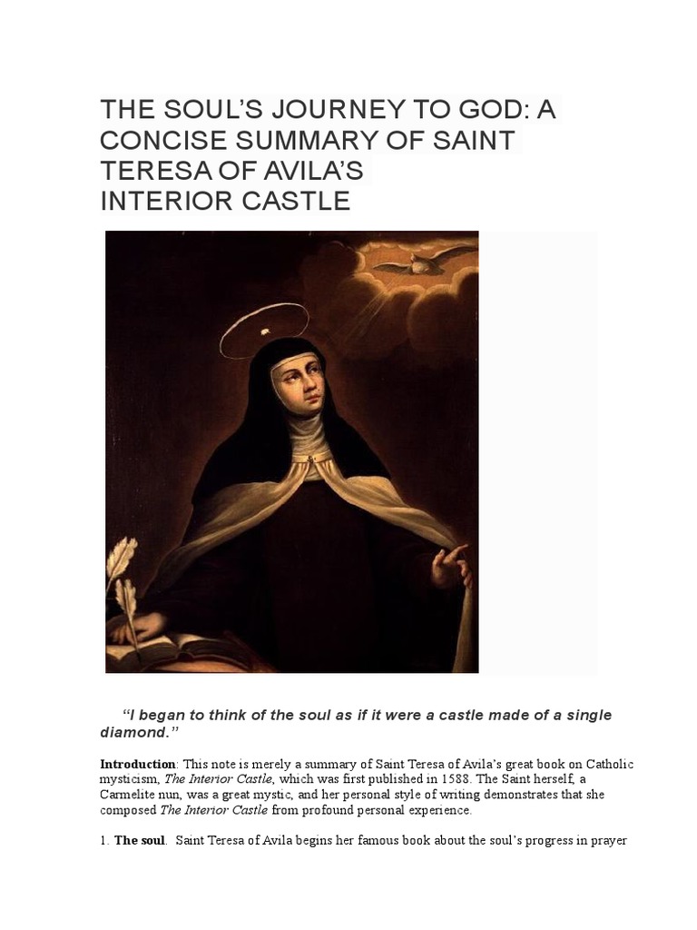 A Concise Summary Of Saint Teresa Of Avila S Interior Castle