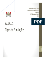 Aula 01 Tipos de Fundações