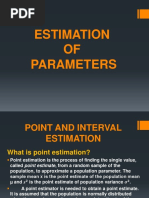 Estimation of Parameters