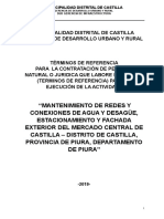 TDR Mantenimiento Mercado Castilla