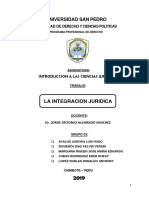 Monografia La Integracion Juridica