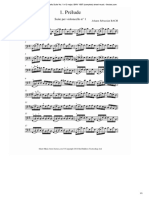 Bach - Cello Suite No.1 in G Major, BWV 1007 (Complete) Sheet Music - 8notes