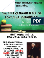 Origen de La Escuela Dominical