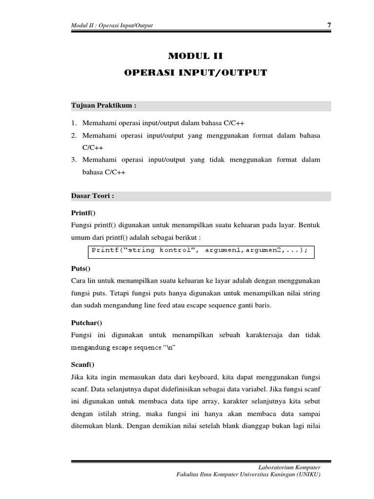 Modul 02 PDF | PDF | Metode & Bahan Ajar | Komputer