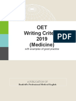 OET Writing Criteria 2019