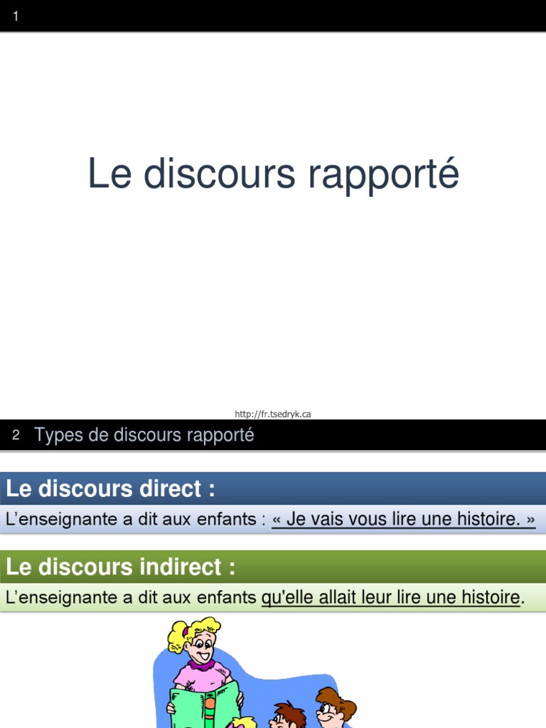 Discours Rapporte | PDF | Grammaire | Linguistique