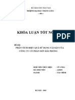 Phân Tích Hiệu Quả Sử Dụng Tài Sản Của Công Ty Cổ Phần Sơn Hải Phòng