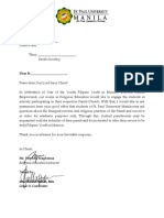 Permission Letter For Catholic Church PDF