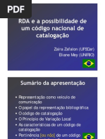 RDA e a possibilidade de um código brasileiro de catalogação