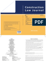 Construction Law Journal (Incorporating Technology and Construction Law Reports)