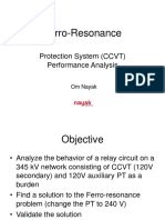 Ferro-Resonance: Protection System (CCVT) Performance Analysis