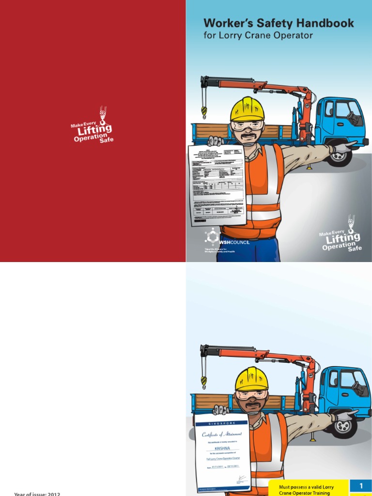 Lorry Crane Operator Handbook 1st Revision 2019 PDF Crane (Machine