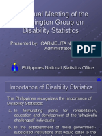 5 Annual Meeting of The Washington Group On Disability Statistics