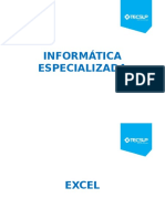 Informática Especializada - Sesión 04 - Presentación - Excel