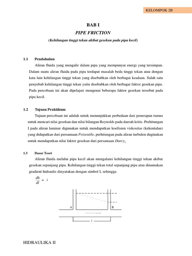 BAB Pipe Friction | PDF | Metode & Bahan Ajar | Teknologi & Rekayasa
