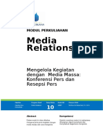 Modul 10 - Media Relations - UMB KK - 2014