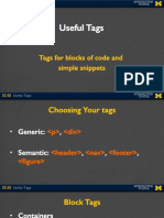 Useful Tags!: Tags For Blocks of Code and ! Simple Snippets!