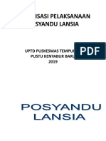 Sosialisasi Pelaksanaan Posyandu Lansia