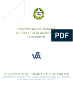 Reglamento de Trabajo de Graduacion