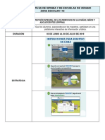 Fichas Informativas de Sipinna y de Escuelas de Verano