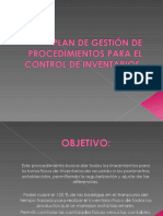 Plan DegestiOn de Procedimientos para El Control