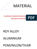 Rak Material: Dilarang Menaruh Barang, Kecuali Material Produksi