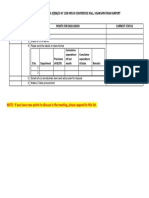 Weekly HOD Meeting Minutes 20/06/19 Visakhapatnam Airport