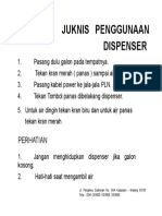 Juknis Penggunaan Dispenser