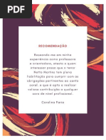 Carta de Recomendação