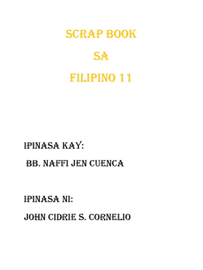 Scrap Book | PDF