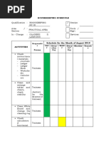 Template No. 1-HOUSEKEEPING SCHEDULE TEMPLATE