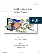 A Study of E-Banking in India: Trends of Popularity