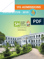 Sacred Heart College UG Admission Prospectus 2019
