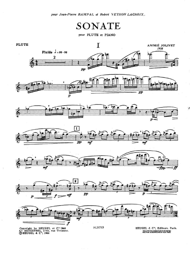 Jolivet Sonata Flute PDF PDF
