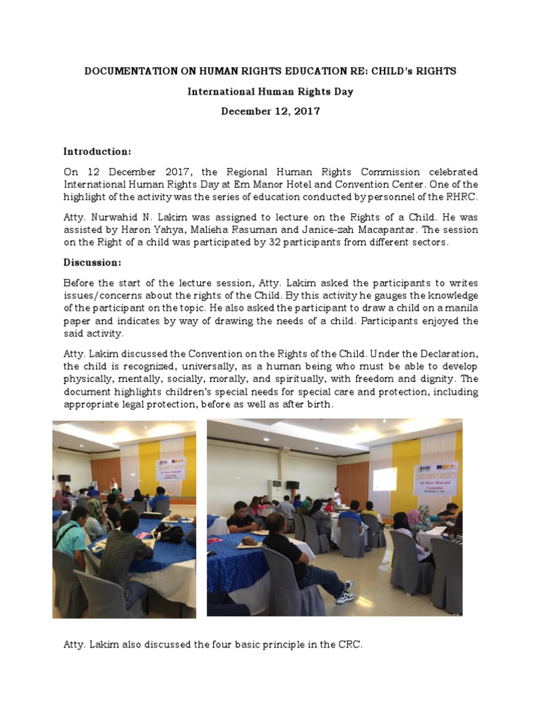 Child Rights Education Overview | PDF | Children's Rights | Human Rights