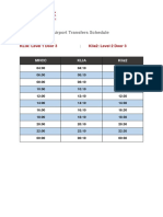 Movenpick Airport Transfers Schedule