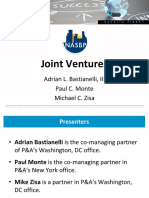 Joint Ventures: Adrian L. Bastianelli, III Paul C. Monte Michael C. Zisa