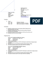 Daftar Riwayat Hidup