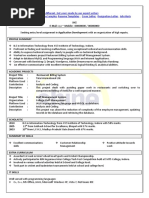 Learning Sample Resume PDF